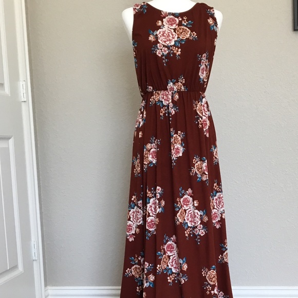French Grey Esther Brushed Knit Maxi 